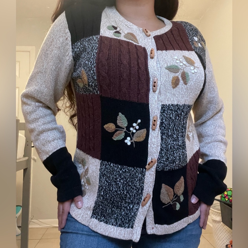 Vintage 80s vibe knitted sweater